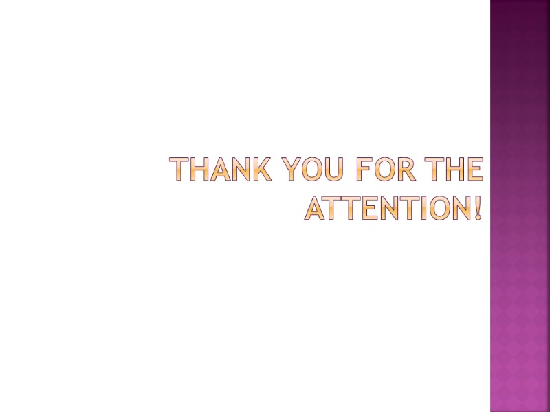 Thank you for the attention!